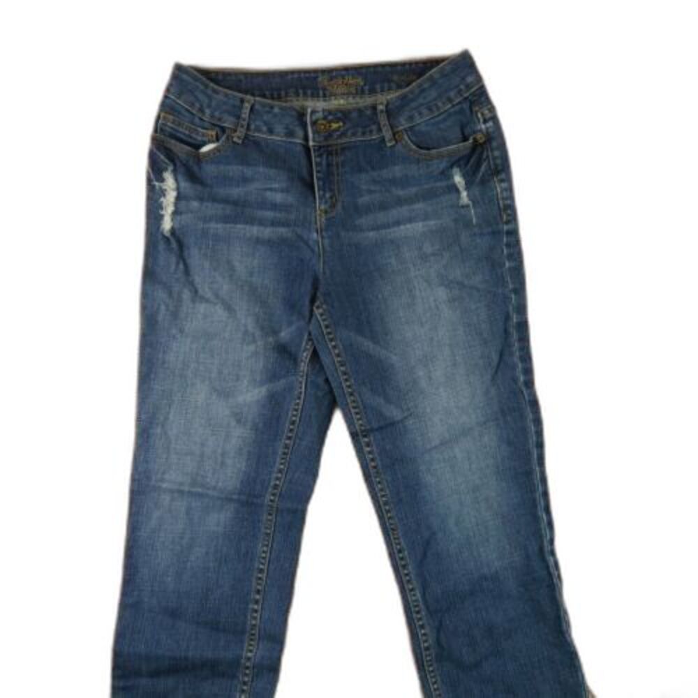Simply Vera Wang Size 6 Straight Cut Stretch Blue Jeans